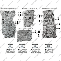 Комплект заглушек гидравлического блока управления